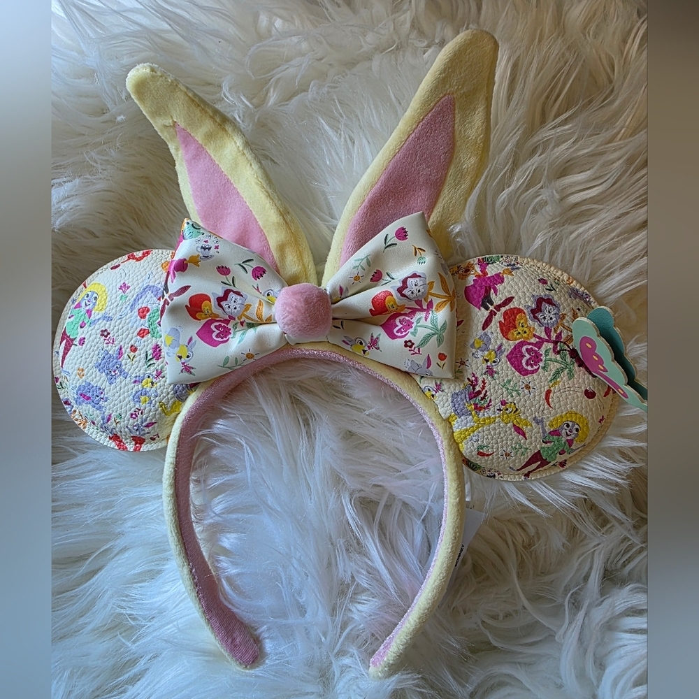 Minnie Ears Disney Bunny Easter Headband - Picture 3 of 8